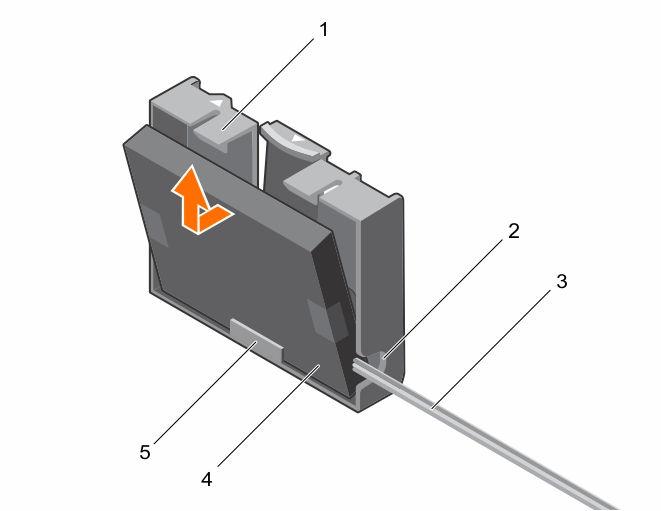 Rakam 16. Pili, pil taşıyıcısından çıkarma 1. pil taşıyıcısı 2. Bağlanmış pil taşıyıcısındaki yuva 3. bağlanmış pil kablosu 4. pil 5. pil taşıyıcısı üzerindeki pil için kılavuz 7.