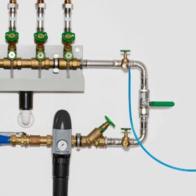 koruyucu maddelerin uygulanması için, boru sistemlerinde ve haznelerde basınçlı hava veya su ile ve gaz tesisatlarında basınçlı hava ile basınç kontrolünün yapılması için, ayrıca basınçlı hava