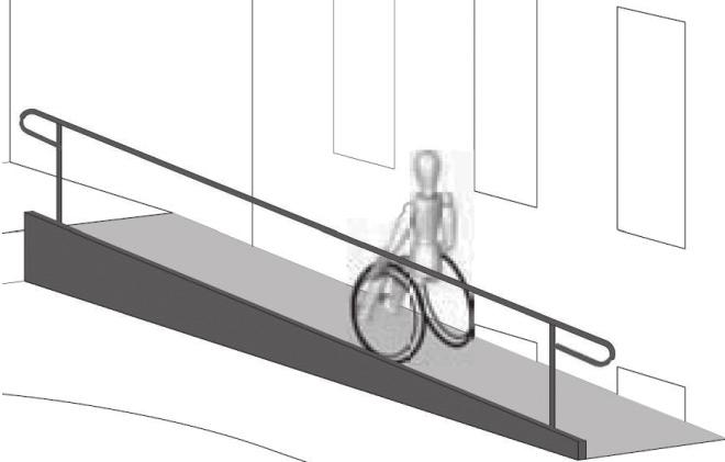 50 Şekil 3.54. Bina girişi düzenlemesi (http://www.stadtentwicklung.berlin.de/bauen/ barrierefreies_ bauen/de/handbuch.