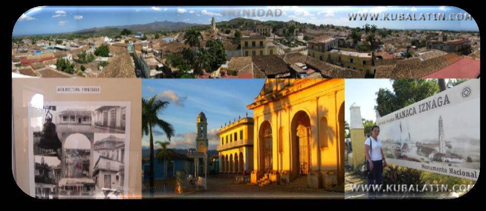 alınmış kolonyal şehir merkezi gezisi ile tururumuza devam ediyoruz. Trinidad şehri nin ismi Villa de la Santísima Trinidad olup, yaygın Trinidad olarak kullanılmaktadır.