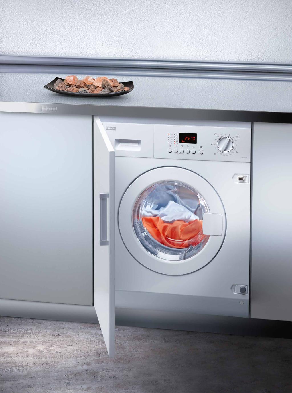 franke çamasir makineni seç Banyolar dışında mutfakda da kullanıma imkan sağlayan ankastre çamaşır makineleri yanında geniş yıkama kapasitesi sunan solo çamaşır makineleri, sahip olduğu özel yıkama