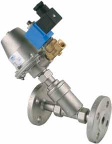 The air input G1/4 on the pneumatic piston valve is connected fixed end connection, to which air intake hose is mounted. In order to provide air control, ¼ -3/2-way solenoid valve (Tork S101501018E.