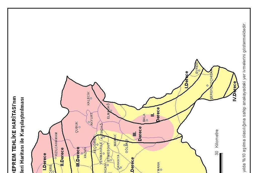 Ankara İçin Deterministik Deprem Tehlike Analizi B. Özmen, H. Can Etki Oranı 35 30 25 20 15 10 5 0 Kaynak Bölgeler Şekil 6.