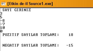 Gidilecek satır numaralarıdır. N1,S1 ve P1 pozitif tamsayılar olup program içinde mevcut olmalı ve tanımlama deyimlerinin satır numaraları olmamalıdır.