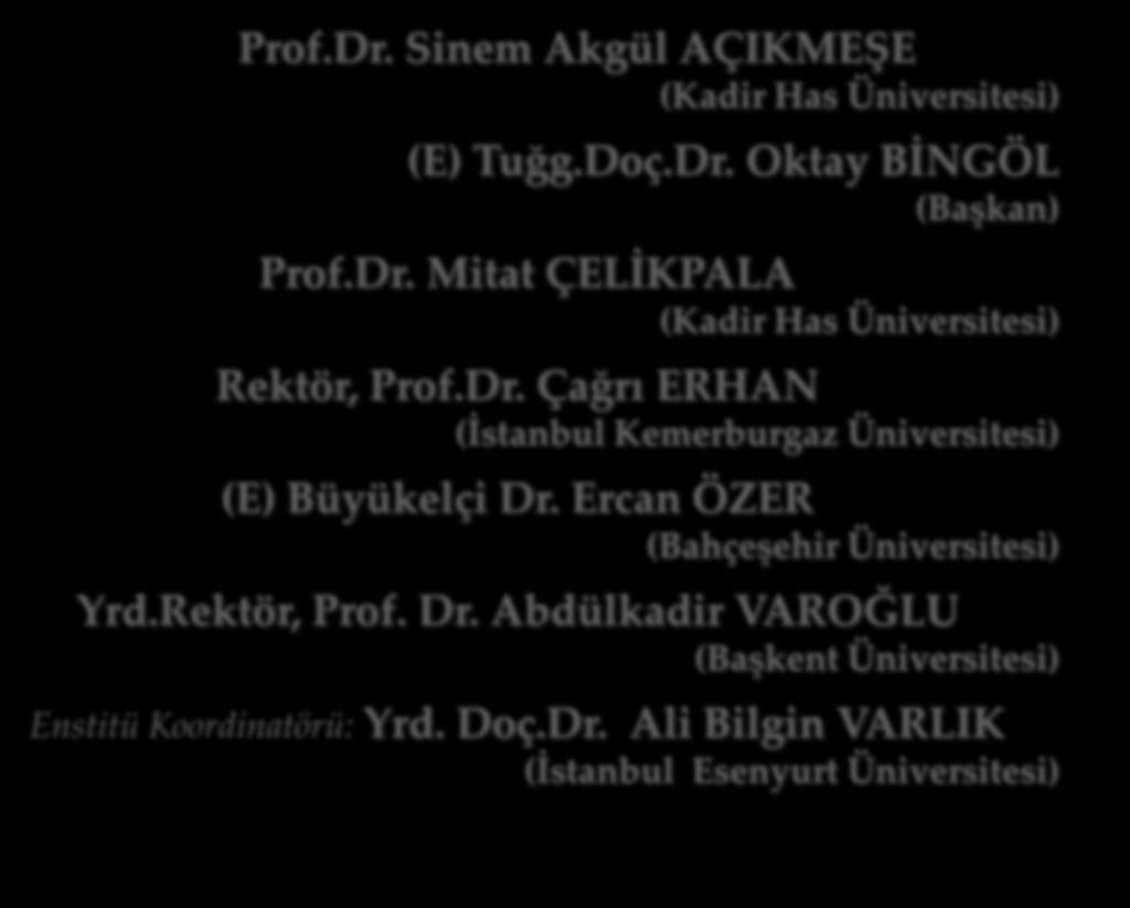 KURUMSAL Danışma Kurulu Prof.Dr.