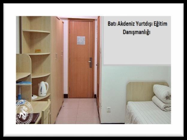 1 Yabancı öğrenci yurdu (Chenyuan Building) ( odalar tek kişiliktir buzdolabı Tv klima içerir) Küçük oda 15 Metrekare 220$ Aylık Büyük oda 25 metrekare 300$ Aylık Suit