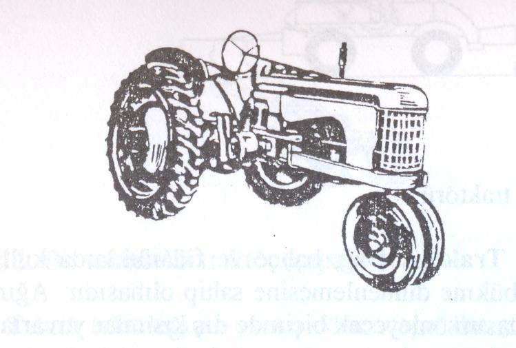 Üç-İzli Traktörler Çapa bitkileri tarımında kullanılabilecek
