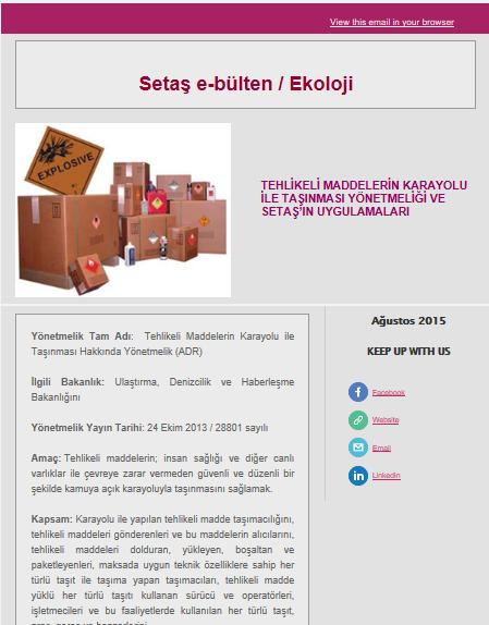 Setaş Color Center 2015 yılında da yerli markalara aşağıdaki iş paketlerini kapsayacak