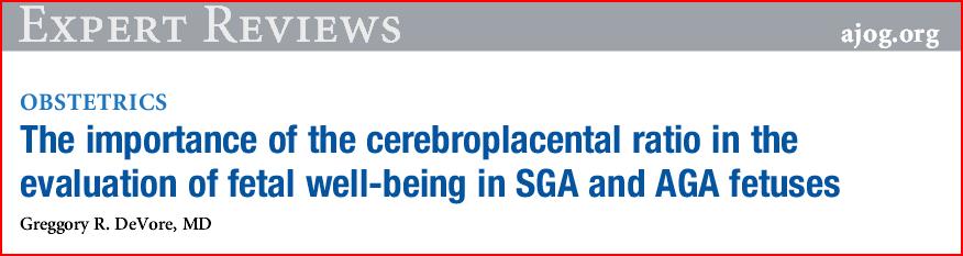 SGA / AGA anormal CPR oranı olanlarda - Fetal distress - Acil sezaryan