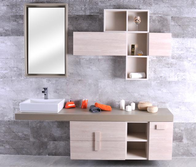 Dentro Dentro 200 cm banyo dolabı Tezgah mdf üzeri