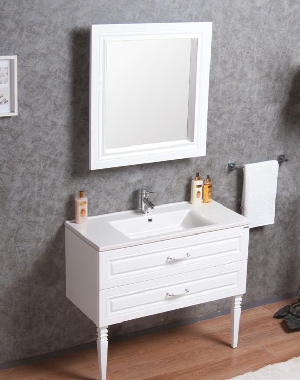 Classy 100 cm banyo dolabı Ahşap ayaklı yada ayaksız duvara asma