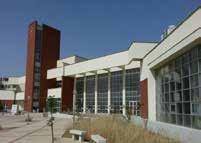 different buildings within the university campus, which has a closed