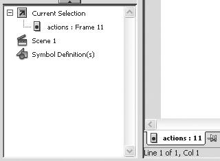 Script panelinin sağ üst köşesindeki Script Assist düğmesine tıklayın. Soldaki Actions araç kutusunda Global Functions kategorisine tıklayın ve Timeline Control ü seçin.