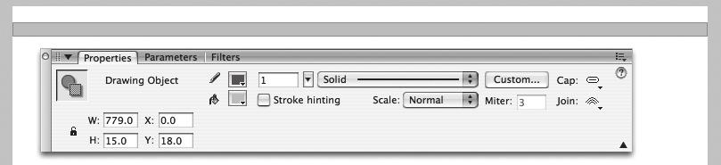Kenar çizgisi ve dolgu rengi ayarlarını yaptıktan sonra Rectangle aracı hâlâ seçili durumdayken Tools panelinin Options alanındaki Object Drawing düğmesini aktifleştirin.