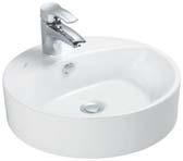 MİNİMAL LAVABOLAR MN145 Ø 45 cm Setüstü Lavabo 289 Palet Adedi: Lavabo 30 Lavabo 14,1 kg MN065 65 cm