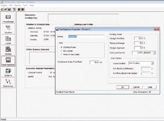 TEKNİK Şekil 2.4. Chiller System Optimizer bina yük profili veri sayfası Şekil 2.7. Chiller System Optimizer soğutma sistemi veri sayfası Şekil 2.5.