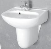 10TP71045EC-DL 10TP71045EC-DS Lavabo 45 cm, Batarya Delikli Lavabo 45 cm, Batarya