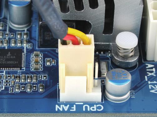 ) Adım 5: Son olarak CPU soğutucu güç konektörünü anakart üzerindeki CPU fan konektörüne (CPU_FAN) bağlayın.