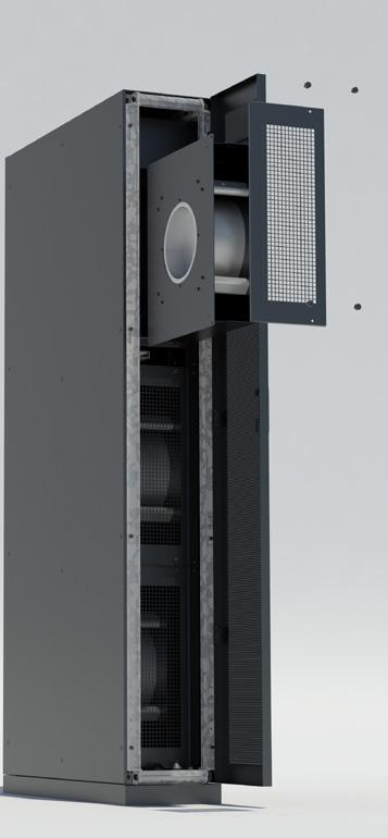 Canovate Soğutma Sistemleri In-Row Soğutucu (Front Cooler) DX (R 410A) Gaz Bazlı Soğutma 42U 300x1000 kabin içinde 28 kw soğutma