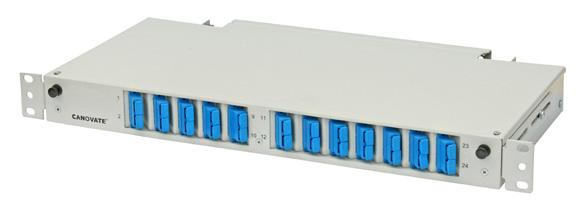 Fiber Patch Paneller 1U/2U 19 & ETSI Uyumlu Teleskopik Raylı Açılı Fiber Optik Patch Panel CAN-FPP-200 Genel Bakış