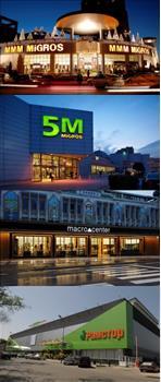 605 Küçük/orta/büyük süpermarketler Hipermarketler Mağaza Sayısı - Toplam Orta/Büyük