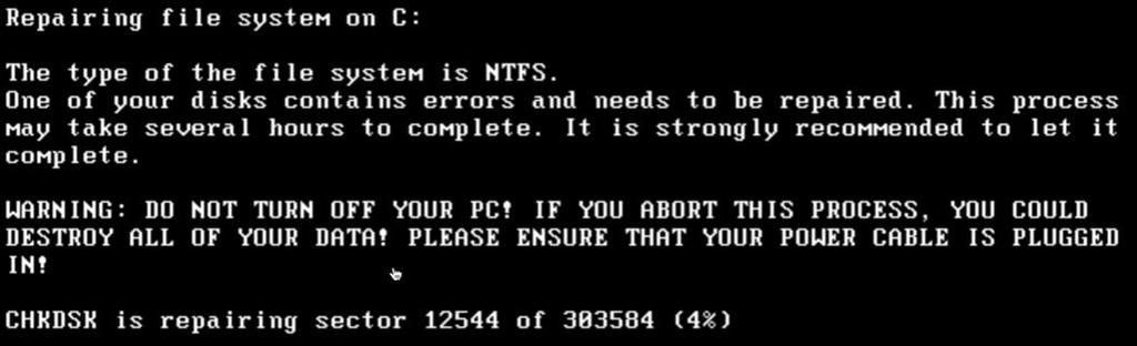 Resim 9 Sisteme petya yazılımından önce müdahale edilirse ve sistem yeniden başlatılırsa sistem kullanıcısının karşısına