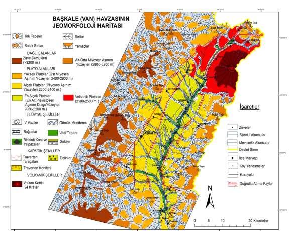 sındaki platolar, havza tabanı, bu tabanın yarılmasıyla ortaya çıkmış vadi tabanı oluşturmaktadır. 241 Şekil 4.