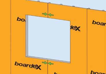 47 48 BoardeX in sabitlenmesi Pencere boşluklarında BoardeX ek