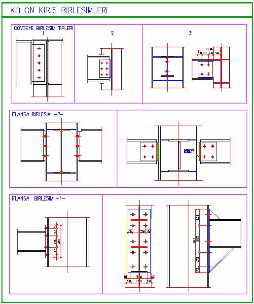 8: Kiriş kiriş birleşimleri Şekil 3.