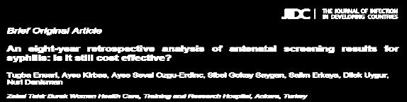 ENSARI T et al An eight-year retrospective