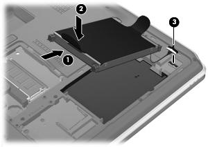 3. Sabit disk sürücüsünün kablosunu sistem kartındaki sabit disk sürücüsü