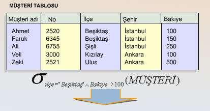 İlçesi "Beşiktaş" ve bakiye miktarı 100'den