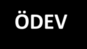 ÖDEV Ödevler ders Arştırm Görevlse, tbe ede ht teslm edlecetr. Not: Vtde teslm edlmeye ödevler lımyctır. Aşğıd tblod e bğlı br osyouu syısl değşm görülmetedr.