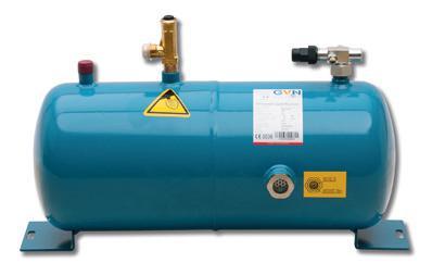 HORIZONTAL LIQUID RECEIVERS YATAY LİKİT TANKLARI HLR.33b Standard HLR series: Deep drawn liquid receivers are produced between 1 l and 21 l volumes.