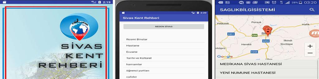 Android Ortamında Kent Rehberi Geliştirilmesi: Sivas İli Örneği Intent intent = getintent(); aktifetkinligim =