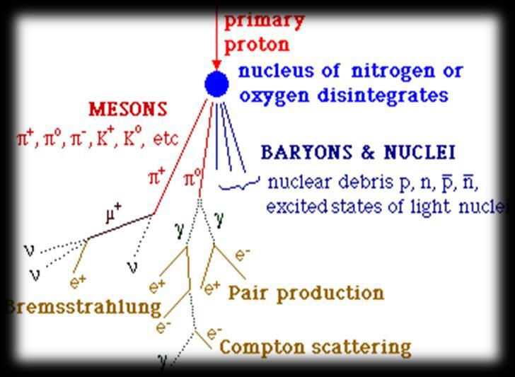 Birincil ve İkincil Kozmik Işınlar Birincil Kozmik ışınlar yüklü ve kararlı (ömürleri bir milyon yıldan uzun olabilir) parçacıklardan oluşur Evrenin herhangi bir yerinden astrofiziksel bir kaynaktan