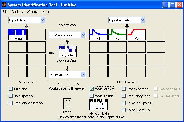 52 Tanılama çalışması için MATLAB yazılımının System Identification Toolbox modülü içinde bulunan ident ara yüzü kullanılmıştır. Şekil 4.