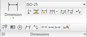 6 Şekil 2. Dimension (ölçülendirme) araç çubuğu Şekil 3.