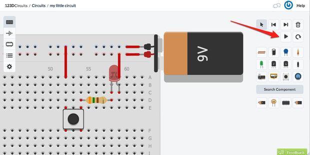 Adım 5 : Pil bağlamak Sonrasında seçmiş olduğumuz 9V pili, breadboard'ın kenarlarında yer alan artı(+)