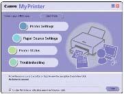 Solution Menu ve My Printer Стр. 25 из 402 стр. Ayrıca My Printer i Solution Menu den çalıştırabilirsiniz. Yüklü değilse veya kaldırılmışsa Kurulum CD-ROM u içinden My Printer uygulamasını yükleyin.