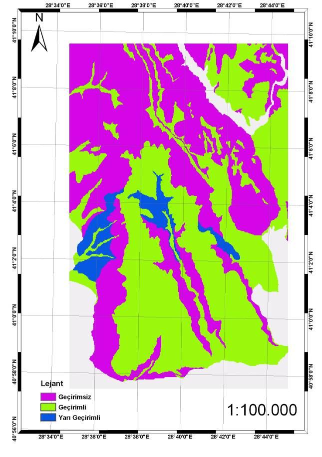 Şekil 9. ÇA Hidroloji Haritası (MTA, 2004) 7. SONUÇLAR SAR görüntüleri yüzey altına bakabilme yeteneklerinden ötürü yeryüzünün jeolojisinin çalışılmasında değerli bir kaynaktır.