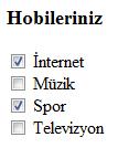 Yukarıdaki kodu yazıp tarayıcıda çalıştırdığımızda aşağıdaki görüntü elde edilecektir.