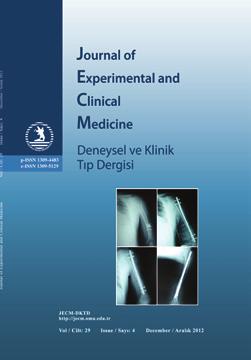 Journal of Experimental and Clinical Medicine Deneysel ve Klinik Tıp Dergisi Deneysel Araştırma / Experimental Research doi: 10.5835/jecm.omu.29.04.