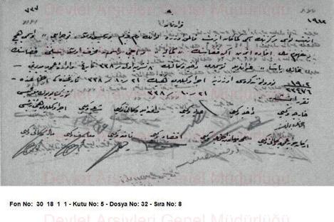 ilgili TBMM Reisi Mustafa Kemal Paşa nın da imzasının bulunduğu kararnâme (Haziran 1920)