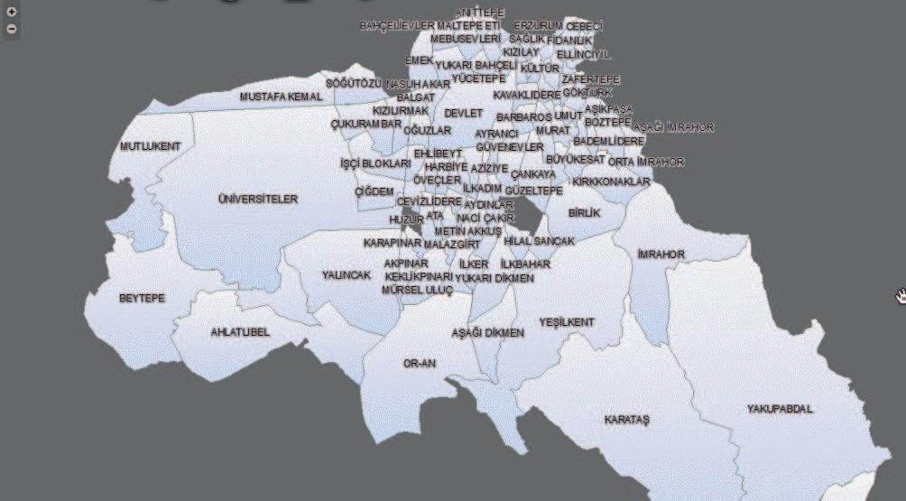 4.1.2 - Çankaya İlçesi İç Anadolu Bölgesi'nde Ankara İline bağlı bir ilçe olan Çankaya, doğusunda Mamak, kuzeyinde Altındağ, batısında Yenimahalle, güneyinde Gölbaşı ile çevrilidir.il merkezine 9 km.