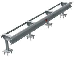 ) These type of guardrails are called rigid systems according to their deformation characteristics. They have a lateral deformation characteristic up to 3 meters.