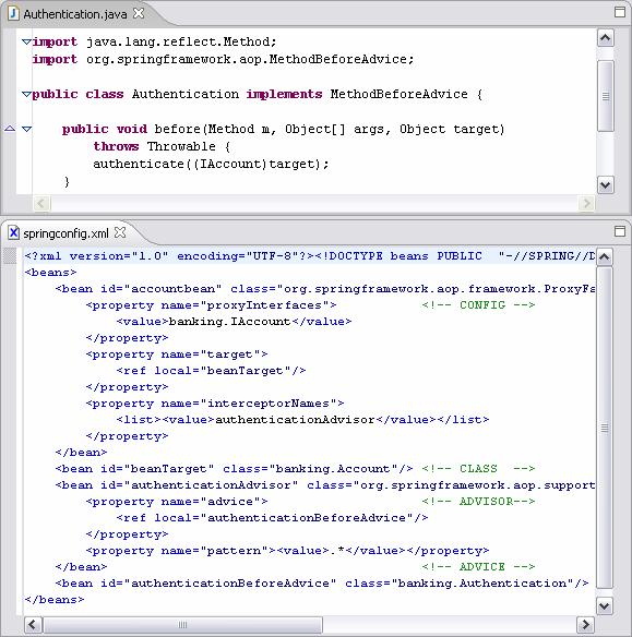 45 içeren bir araçtır. XML de accountbean tanımlaması yapılmaktadır (Şekil 5.4). Bu tanımlama Spring çatısının Hesap nesnesine erişimini sağlamaktadır.