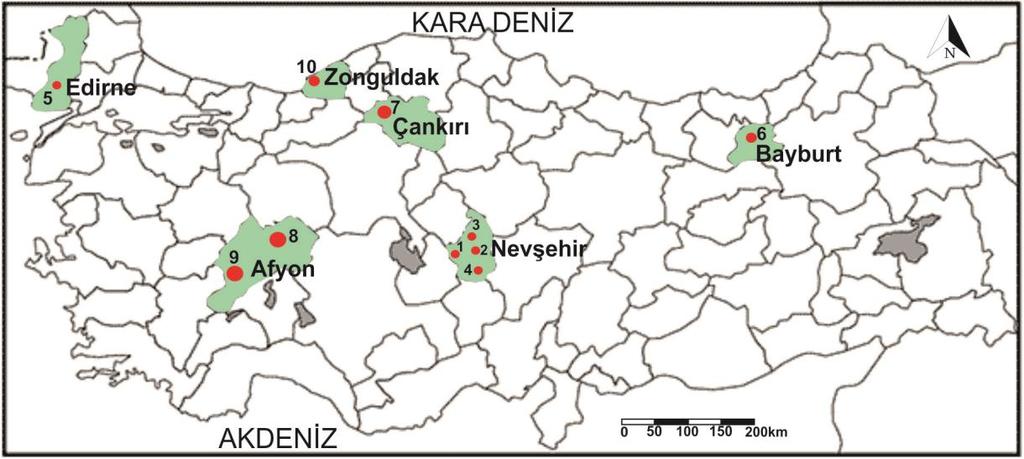 4. ÇALIŞMADA KULLANILAN KAYA ÖRNEKLERİ 4.1.