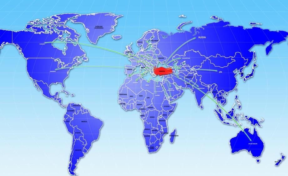 BÜYÜYEN DIŞ TİCARET HACMİ İhracat 2005 424 milyon $ 2014 1.5 billion $ 2016 1.