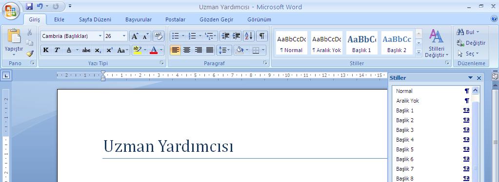 Stil düzenleme ve silme Oluşturduğumuz ve daha sonradan üzerinde değişiklikler yaptığımız İş İlanları Başlığı stilini silmek için yapmamız gereken stili